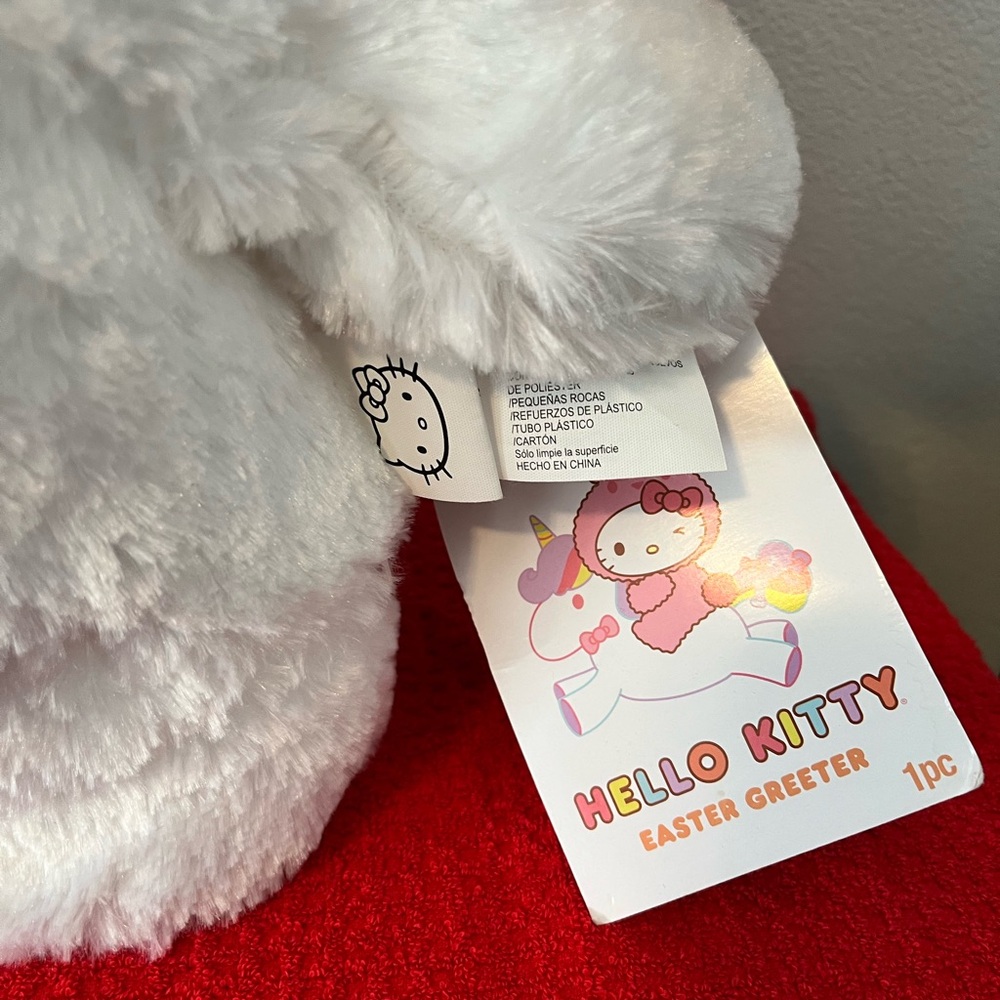 Hello Kitty White Plush with Pink Accents - Picture 3 of 7